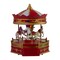 Northlight LED Lighted Animated and Musical Carousel Christmas Village Display - 9.25"